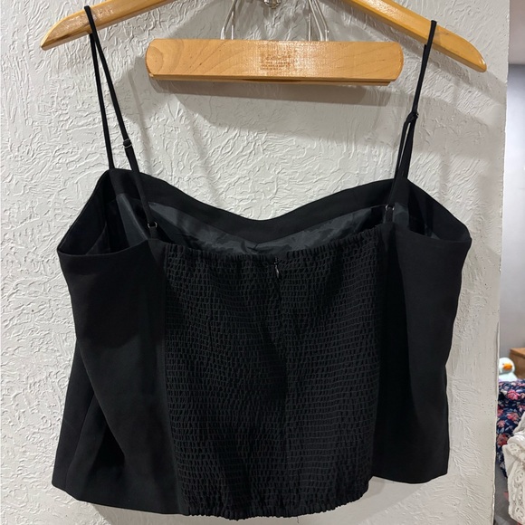 NWT J. Crew Sweetheart Bustier Tank Top in Drapey Crepe in Black size 16 - Picture 7 of 9